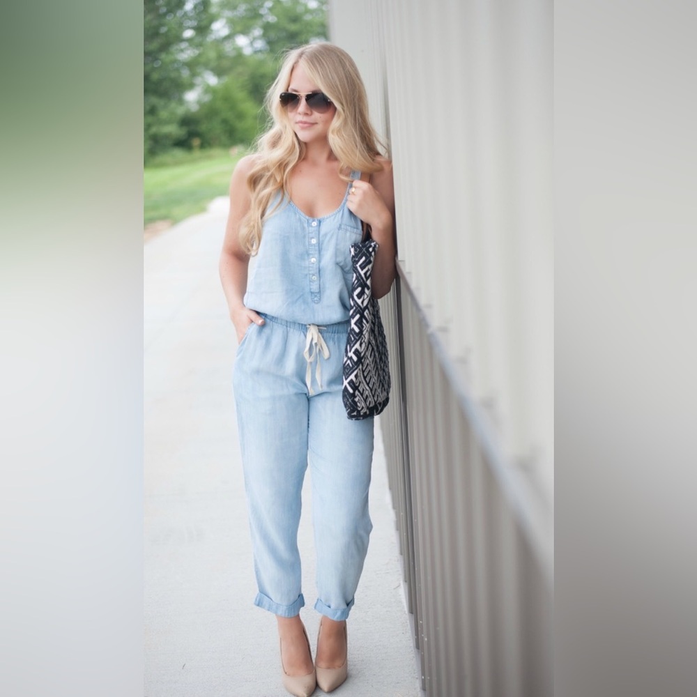 Chambray overalls